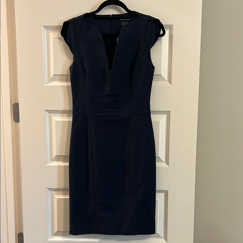 NWT French Connection Navy Cap Sleeve Dress